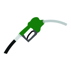 gasoline or diesel pump icon on white background