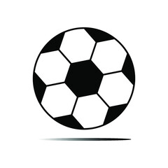 Fototapeta premium Soccer. Vector illustration of a ball. Isolated on a blank background. eps 10