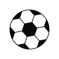 Soccer. Vector illustration of a ball. Isolated on a blank background. eps 10