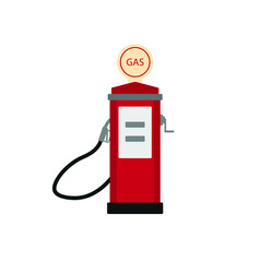 gasoline or diesel pump icon on white background