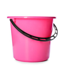 Plastic bucket on white background © Pixel-Shot