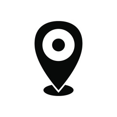 Pin location icon vector graphic illustration