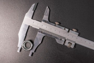 Caliper is a highly accurate measurement tool. The exact size of the parts. Professional tool.