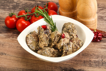 Chicken Liver with cream sauce