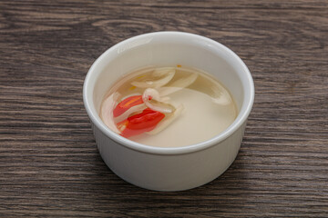 Vietnamese vinegar sauce with chili