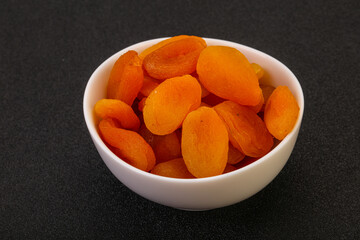 Sweet tasty dried apricot heap