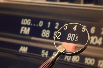 Ein Retro Radio und Sender für Musik der 80 Jahre