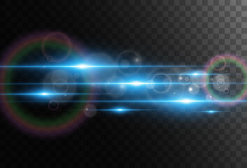 Light blue vector special effect. Glowing beautiful bright lines on a dark background.	
