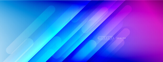 Naklejka premium Dynamic lines abstract background. 3D shadow effects and fluid gradients. Modern overlapping forms