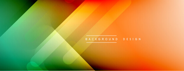 Dynamic lines abstract background. 3D shadow effects and fluid gradients. Modern overlapping forms