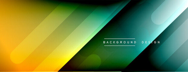 Dynamic lines abstract background. 3D shadow effects and fluid gradients. Modern overlapping forms