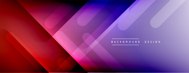 Dynamic lines abstract background. 3D shadow effects and fluid gradients. Modern overlapping forms