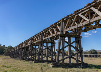 Gundagai Railway Bridge, NSW - a wonderful example of an early engineering solution to crossing the Murrumbidgee River & a major flood plain.