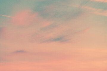 Naklejka na ściany i meble Beautiful cloudscape at sunrise