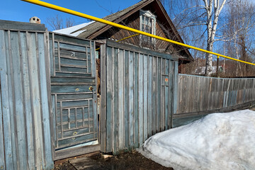 Old weathered wooden house