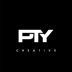 Obraz premium PTY Letter Initial Logo Design Template Vector Illustration