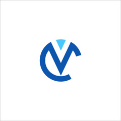 letter VC logo design 