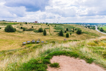 Alexandrova Mountain (hill) near Lake Pleshcheyevo in the Pleshcheyevo National Park near  Pereslavl-Zalessky, Russia