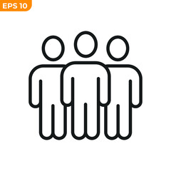 team building icon symbol template for graphic and web design collection logo vector illustration