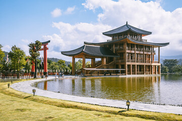 Hinoki land japan attraction in Chai Prakan District, Chiang Mai, Thailand