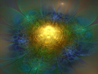 Obraz premium Imaginatory fractal background generated Image