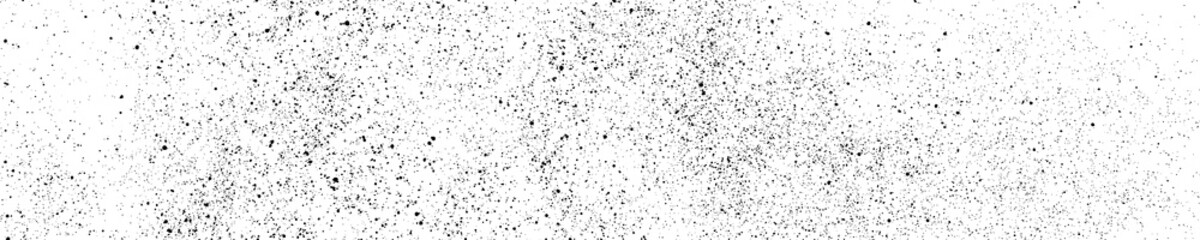 Fototapeta na wymiar Black Grainy Texture Isolated On White. Panoramic Background. Dust Overlay. Dark Noise Granules. Wide Horizontal Long Banner For Site. Vector Illustration, EPS 10.