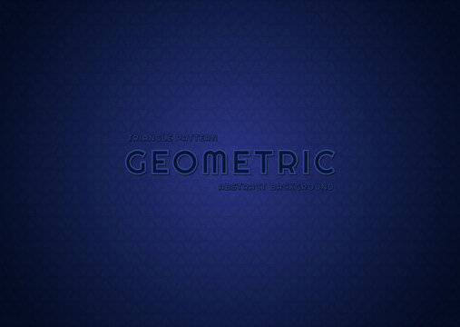 Triangle pattern blue color background geometric style