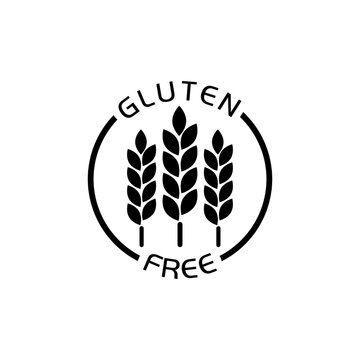 Gluten free icon isolated on white background