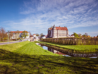Blick auf der Schloss in Güstrow Mecklenburg-Vorpommern