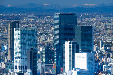 東京　渋谷　高層ビル群