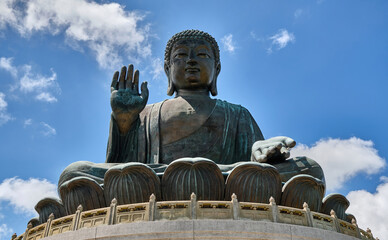 Tian Tan Buddha, The Big Buddha on Lantau Island, Hong Kong.