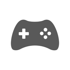 Joystick video game controller vector icon. Play console or joypad in flat design. Gamepad for computer gamer © AminaDesign