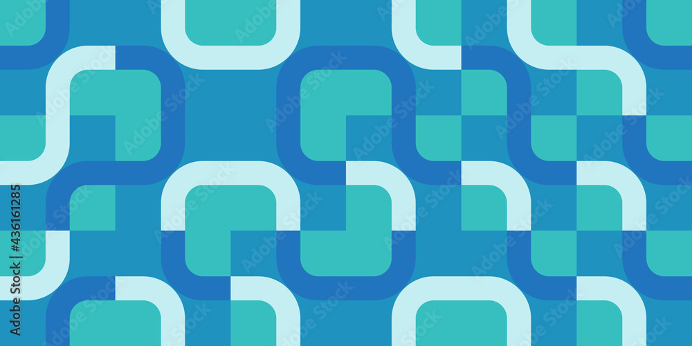 Poster simple geometric pattern design with basic geometry forms