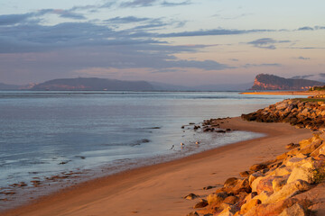 Sunrise at the seaside
