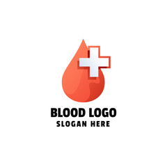 Obraz premium Blood Gradient Logo Template