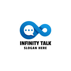 Infinity Chat Gradient Logo Template