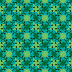 Abstract seamless pattern shades of green