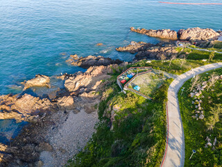 Aerial photography of Qingdao West Coast Island Highway
