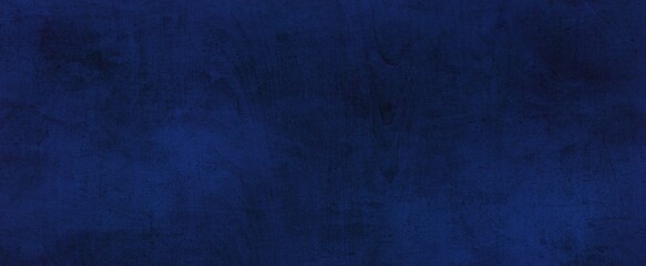 Elegant sapphire blue background with white hazy top border and dark black grunge texture bottom border, luxury blue design - 436168260