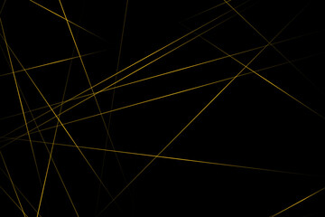 Abstract black with gold lines, triangles background modern design. Vector illustration EPS 10.