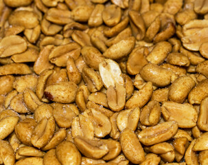 Peanuts fried with salt.No shell. Full picture.