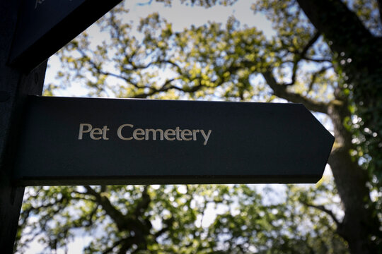 Wooden Pet Cemetery Sign