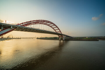 Hoang Van Thu bridge in Hai Phong, Vietnam