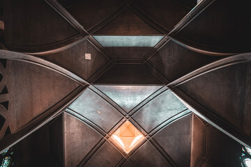 ceiling of the church