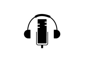 Microphone Icon vector flat design