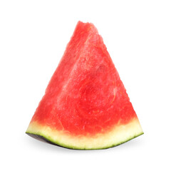 Watermelon isolated. Slices of watermelon fruit isolated on white background.
