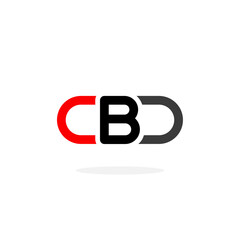 Fototapeta premium Pharmacy Pill Logo Icon Letter B