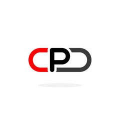 Fototapeta premium Pharmacy Pill Logo Icon Letter P