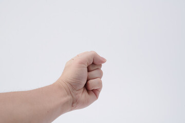 hand showing zero