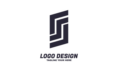 abstract Business corporate logo design template Simple and clean flat design